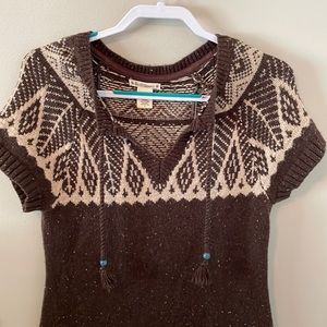 🍂Boho Ruff Hewn Sweater Dress🍂~small